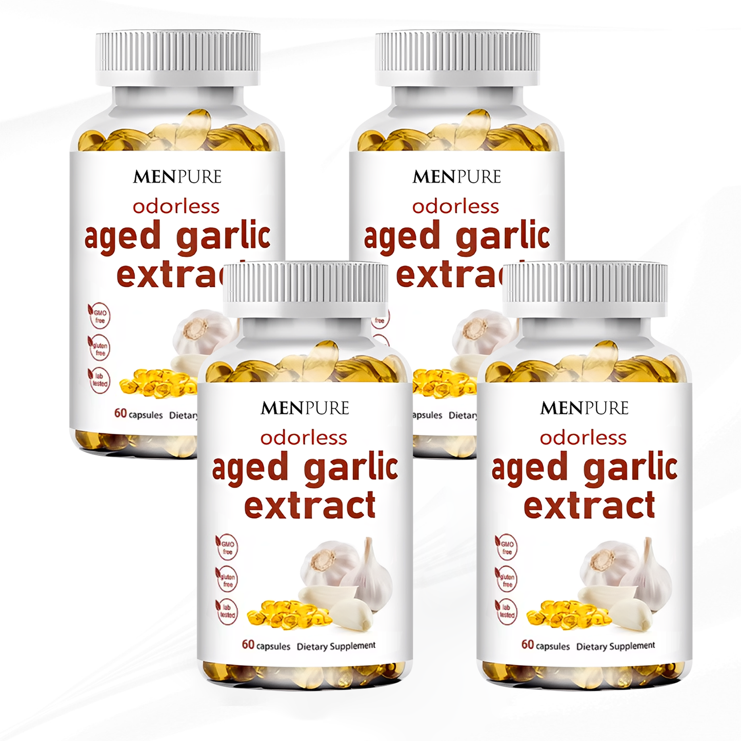 Menpure Odorless Aged Garlic Extract Softgels